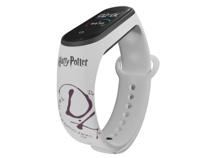 Náhradní náramek Mi band 3/4/5/6/7 Harry Potter - Brumbálova armáda (Barevná varianta Bílá, Pro Přístroj Xiaomi Mi Band 7)