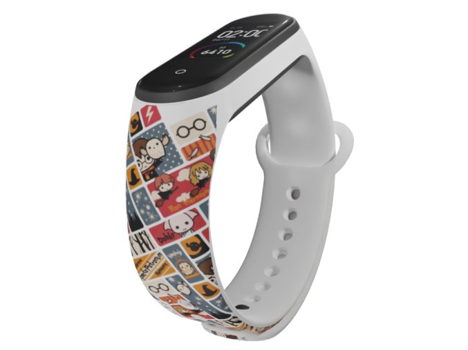 Náhradní náramek Mi band 3/4/5/6/7 Harry Potter - Kreslené postavičky 3 (Barva Vícebarevná, Pro Přístroj Xiaomi Mi Band 7)