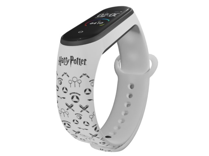 Náhradní náramek Mi band 3/4/5/6/7 Harry Potter - FAMFRPÁL 2 (Barevná varianta Bílá, Pro Přístroj Xiaomi Mi Band 7)