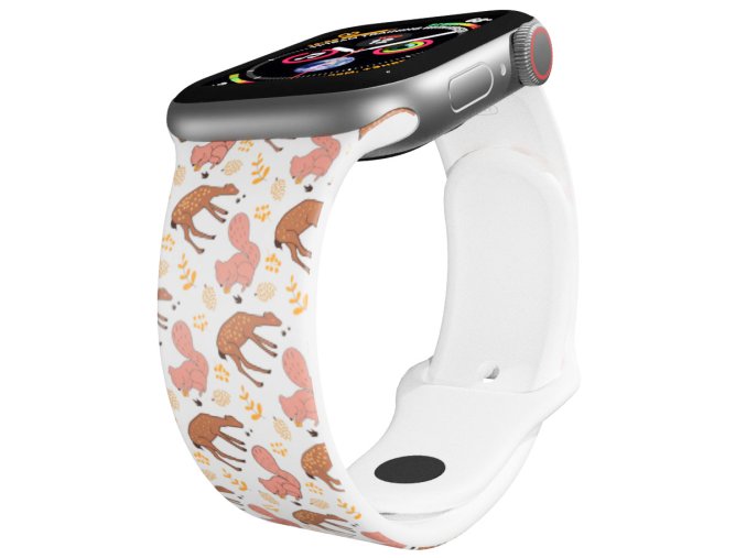Apple watch řemínek Podzim v lese (Rozměr 42/44/45/49mm)