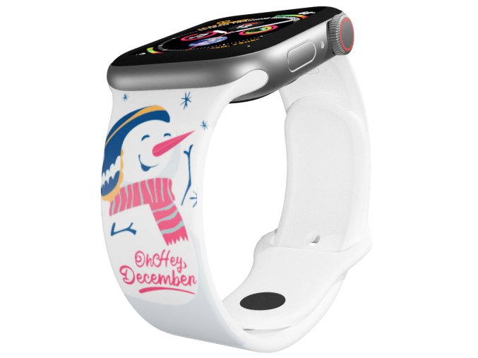 Apple watch řemínek Sněhulák (Rozměr 42/44/45/46/49mm)