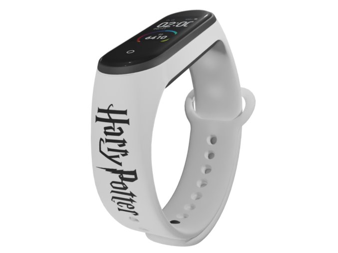 Náhradní náramek Mi band 3/4/5/6/7 Harry Potter (Barevná varianta Bílá, Pro Přístroj Xiaomi Mi Band 7)