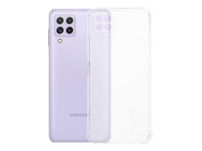 Samsung A22 5G- Průhledný kryt (Typ krytu Zesílená ochrana rohů a hran)