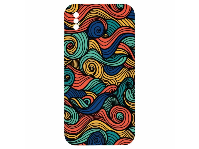 9075 barevne barevne vlny pro iphone xs max
