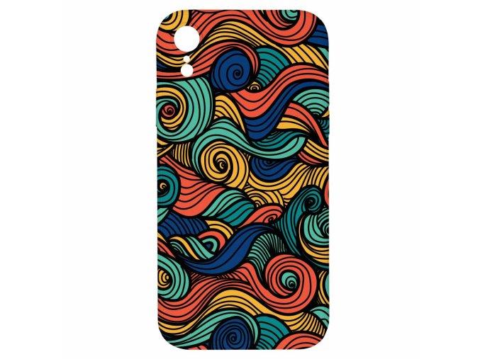 9123 barevne barevne vlny pro iphone xr