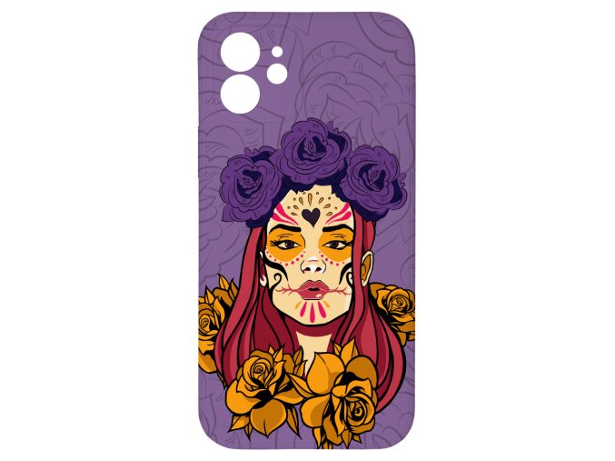 10734 lebka s kvety 2 pro iphone 12lebka