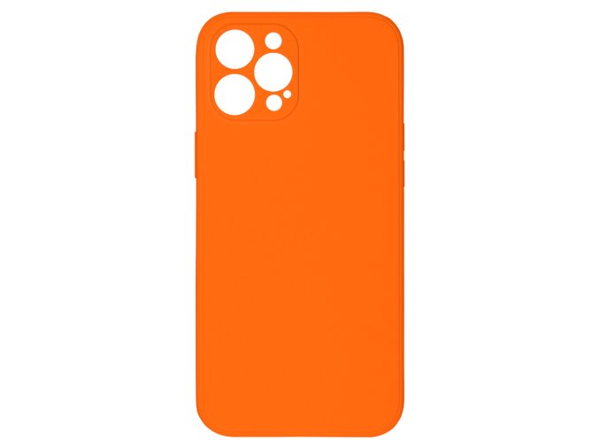 15630 jednobarevny kryt oranzovy na iphone 12 pro max12pro max oranzova
