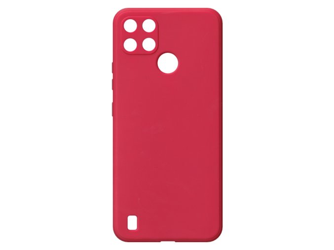 20210 jednobarevny kryt cerveny na oppo realme c21 yoppo realme c21 y red