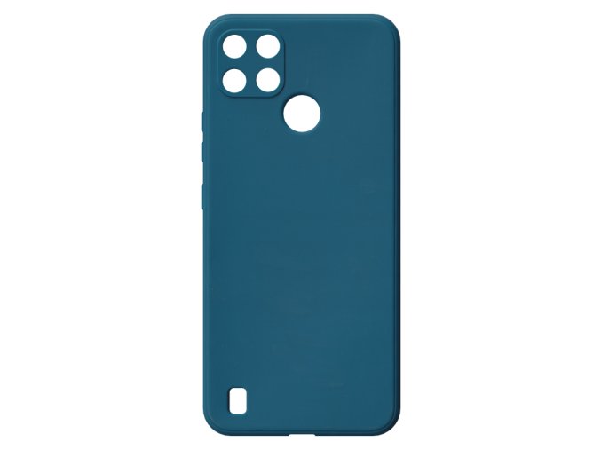 20216 jednobarevny kryt modry na oppo realme c21 yoppo realme c21 y blue
