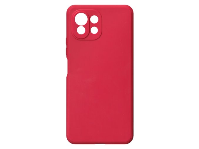 25304 jednobarevny kryt cerveny na xiaomi mi 11 lite 4gxiaomi mi 11 lite 4g red
