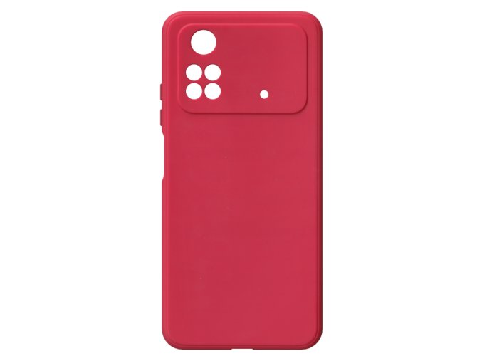 26408 jednobarevny kryt cerveny na xiaomi poco m4 pro 4gxiaomi poco m4 pro 4g red