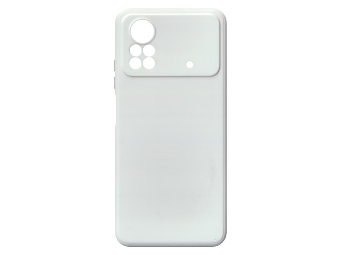 26546 jednobarevny kryt bily na xiaomi poco x4 proxiaomi poco x4 pro 5g white
