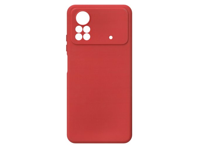 26552 jednobarevny kryt cerveny na xiaomi poco x4 proxiaomi poco x4 pro 5g red