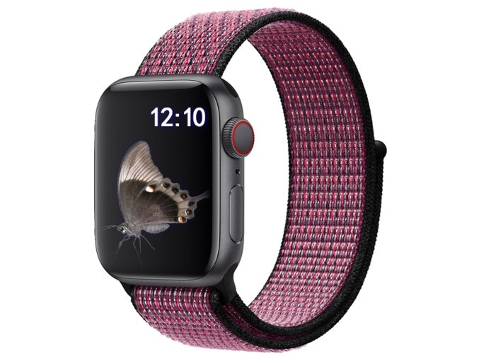Nylonový řemínek pro Apple Watch 42/44/45/46/49mm (Barevná varianta Žluto-béžovo-růžová)