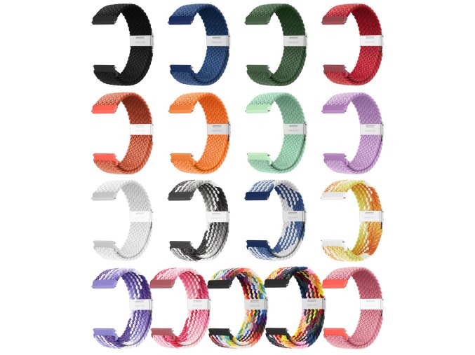 Pletený řemínek 22mm (Barevná varianta Růžový)