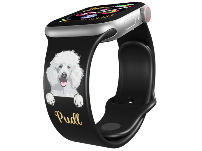 Apple watch řemínek Pudl (Rozměr 42/44/45/46/49mm, barva pásku bílá)