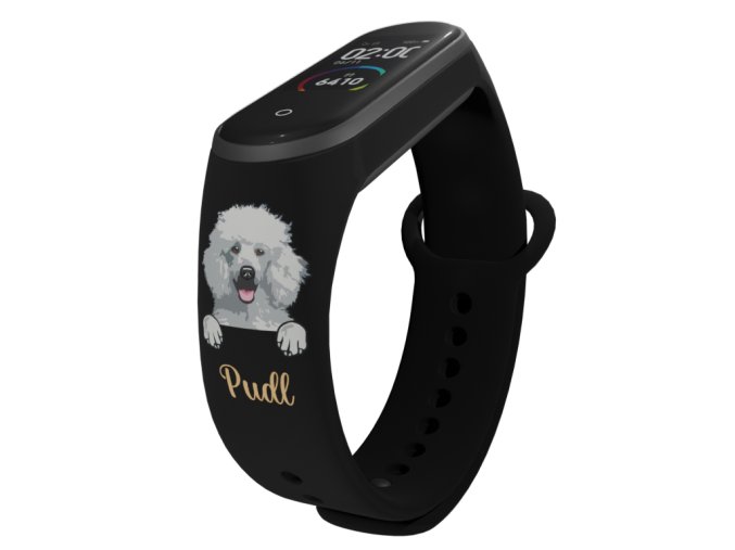 Náhradní náramek Mi band 3/4/5/6/7 Pudl (Barevná varianta Bílá, Pro Přístroj Xiaomi Mi Band 7)