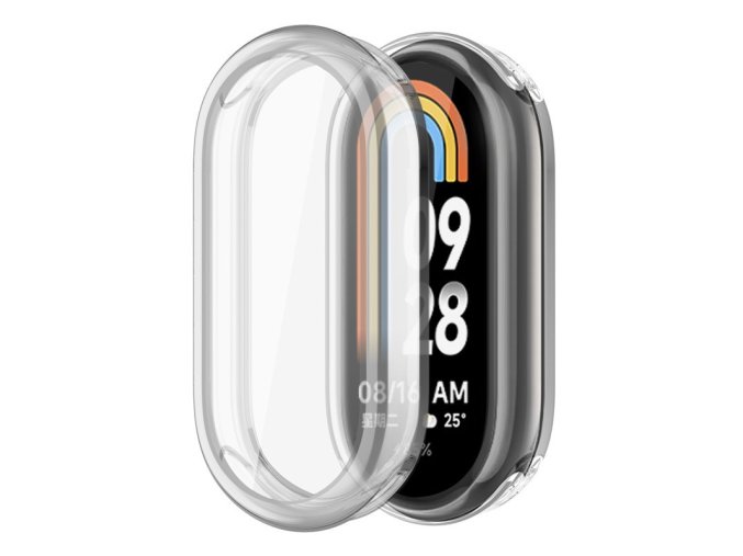 Ochranný metalický kryt pro Mi band 8/9/10 (Barevná varianta Stříbrná)