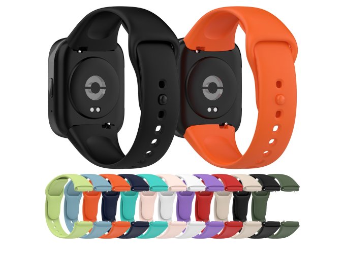 Jednobarevný náhradní řemínek Xiaomi Redmi Watch 3 Lite / Watch 3 Active (Barva náramku Tmavě modrá)