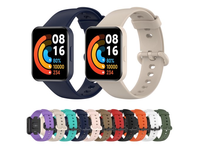 Jednobarevný náhradní řemínek Xiaomi Mi Watch Lite / 2 Lite (Barva náramku Fialová)