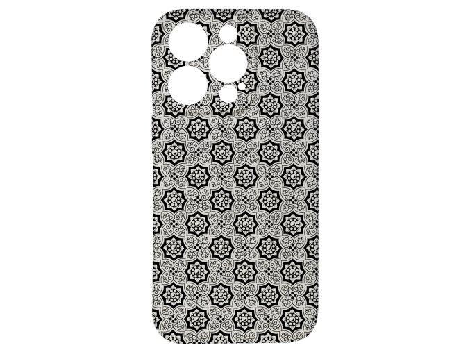 60663 kryt kvetiny cerny pro iphone 15 pro