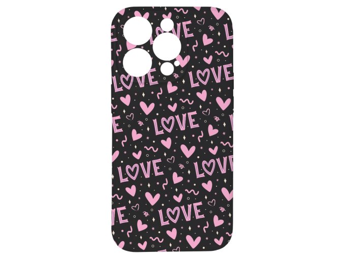 60759 kryt love cerny pro iphone 15 pro