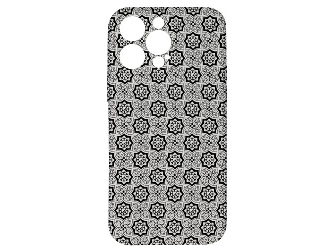 60963 kryt kvetiny cerny pro iphone 15 pro max