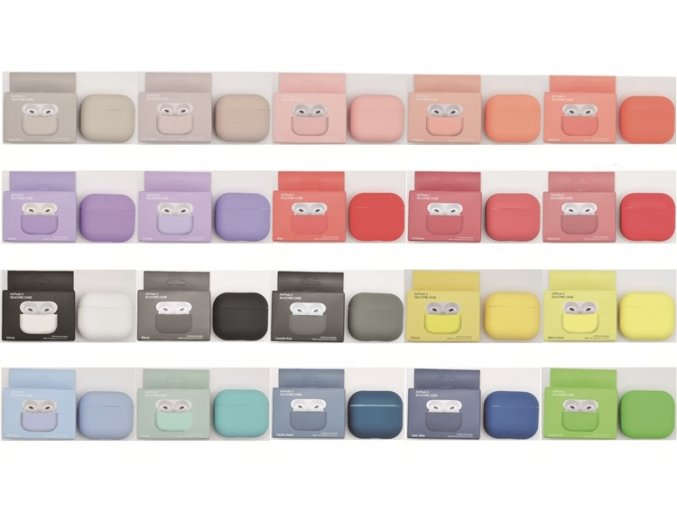 Jednobarevný obal pro AirPods 3 (Barva Yellow)
