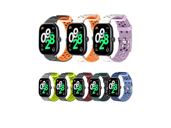 Dvojbarevný náhradní řemínek Xiaomi Redmi Watch 4/5 (Barva Tyrkysový)