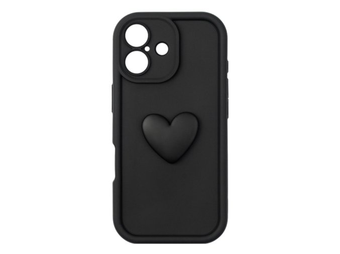 68276 1 silikonovy cerny kryt s 3d srdickem pro iphone 17