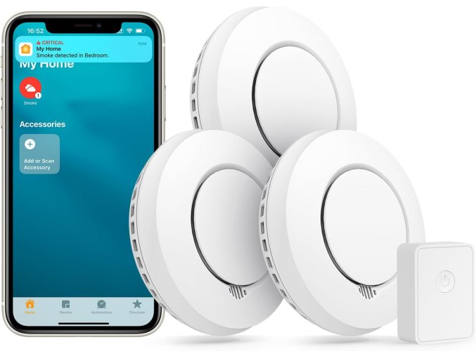 Meross WLAN hlásič kouře / hlásič požáru 3 ks