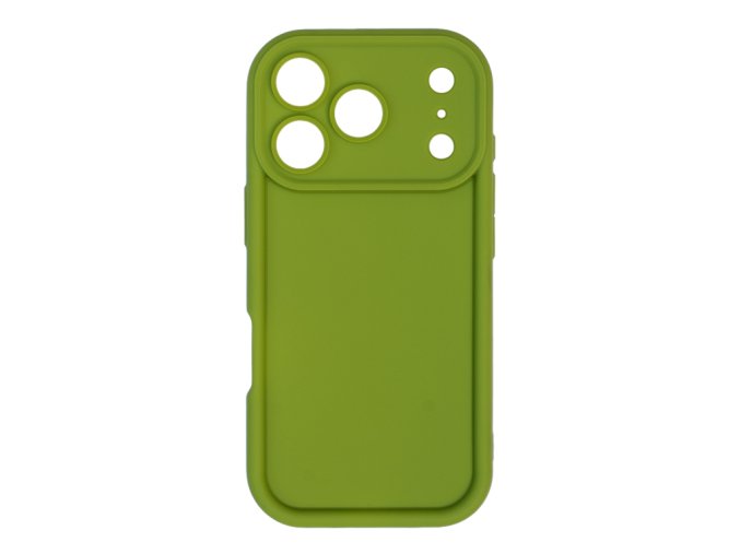 68951 silikonovy zeleny kryt se zvysenou ochranou hran pro iphone 17 pro
