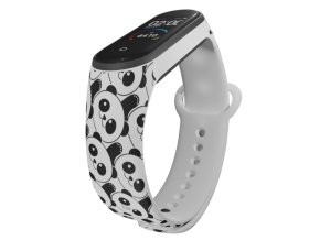 Náhradní náramek Mi band 3/4/5/6/7 Pandy (Barva Vícebarevná, Pro Přístroj Xiaomi Mi Band 7)