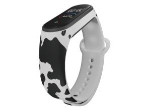 Náhradní náramek Mi band 3/4/5/6/7 Kraví kožešina (Barva Vícebarevná, Pro Přístroj Xiaomi Mi Band 7)