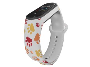 Náhradní náramek Mi band 3/4/5/6/7 Kočičí tlapičky (Barevná varianta Bílá, Pro Přístroj Xiaomi Mi Band 7)