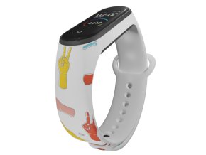 Náhradní náramek Mi band 3/4/5/6/7 Peace (Barva Vícebarevná, Pro Přístroj Xiaomi Mi Band 7)