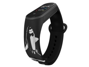 Náhradní náramek Mi band 3/4/5/6/7 Kosmonaut (Barva Vícebarevná, Pro Přístroj Xiaomi Mi Band 7)