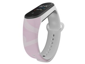 Náhradní náramek Mi band 3/4/5/6/7 Růžová mlha (Barva Vícebarevná, Pro Přístroj Xiaomi Mi Band 7)