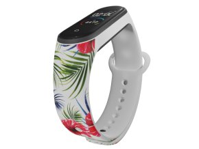 Náhradní náramek Mi band 3/4/5/6/7 Ibišek (Barva Vícebarevná, Pro Přístroj Xiaomi Mi Band 7)