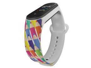 Náhradní náramek Mi band 3/4/5/6/7 Pastelky (Barva Vícebarevná, Pro Přístroj Xiaomi Mi Band 7)