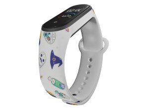 Náhradní náramek Mi band 3/4/5/6/7 Haloween (Barevná varianta Bílá, Pro Přístroj Xiaomi Mi Band 7)