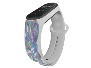Náhradní náramek Mi band 3/4/5/6/7 Mona (Barevná varianta Bílá, Pro Přístroj Xiaomi Mi Band 7)