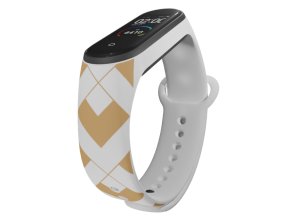 Náhradní náramek Mi band 3/4/5/6/7 Přeložené pruhy (Barva Vícebarevná, Pro Přístroj Xiaomi Mi Band 7)