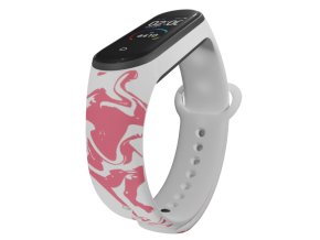 Náhradní náramek Mi band 3/4/5/6/7 Červená skvrna od oleje (Barva Vícebarevná, Pro Přístroj Xiaomi Mi Band 7)