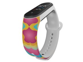 Náhradní náramek Mi band 3/4/5/6/7 Barevná modelína (Barva Vícebarevná, Pro Přístroj Xiaomi Mi Band 7)