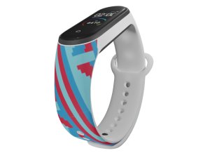 Náhradní náramek Mi band 3/4/5/6/7 Pixelové pásky (Barva Vícebarevná, Pro Přístroj Xiaomi Mi Band 7)