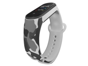 Náhradní náramek Mi band 3/4/5/6/7 Maskáč (Barva Vícebarevná, Pro Přístroj Xiaomi Mi Band 7)