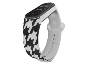 Náhradní náramek Mi band 3/4/5/6/7 Kohoutí stopa (Barva Vícebarevná, Pro Přístroj Xiaomi Mi Band 7)
