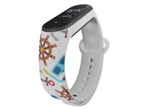 Náhradní náramek Mi band 3/4/5/6/7 Výbava k moři (Barevná varianta Bílá, Pro Přístroj Xiaomi Mi Band 7)