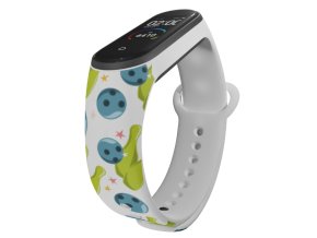 Náhradní náramek Mi band 3/4/5/6/7 Bowling (Barevná varianta Bílá, Pro Přístroj Xiaomi Mi Band 7)